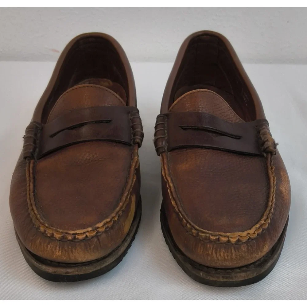 Allen Edmonds Holton Loafers Men's 10D Brown Leather Business Casual #W5237